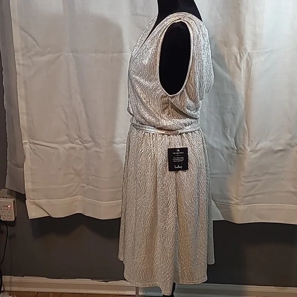Lulu's Women's Silver Dress - Picture 3 of 8